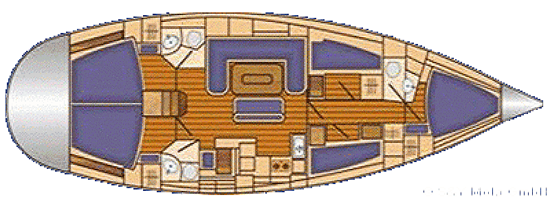 Grundriss von Bavaria 50 Cruiser